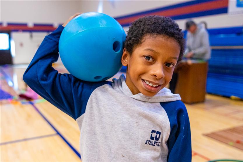 Chapman's Retreat Elementary students learn to bowl